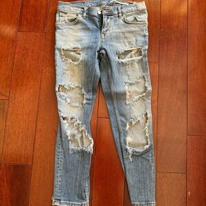 Zara Ripped Denim